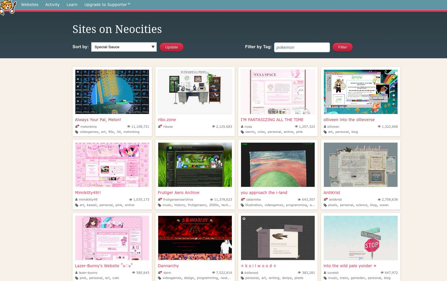 neocities screenshot